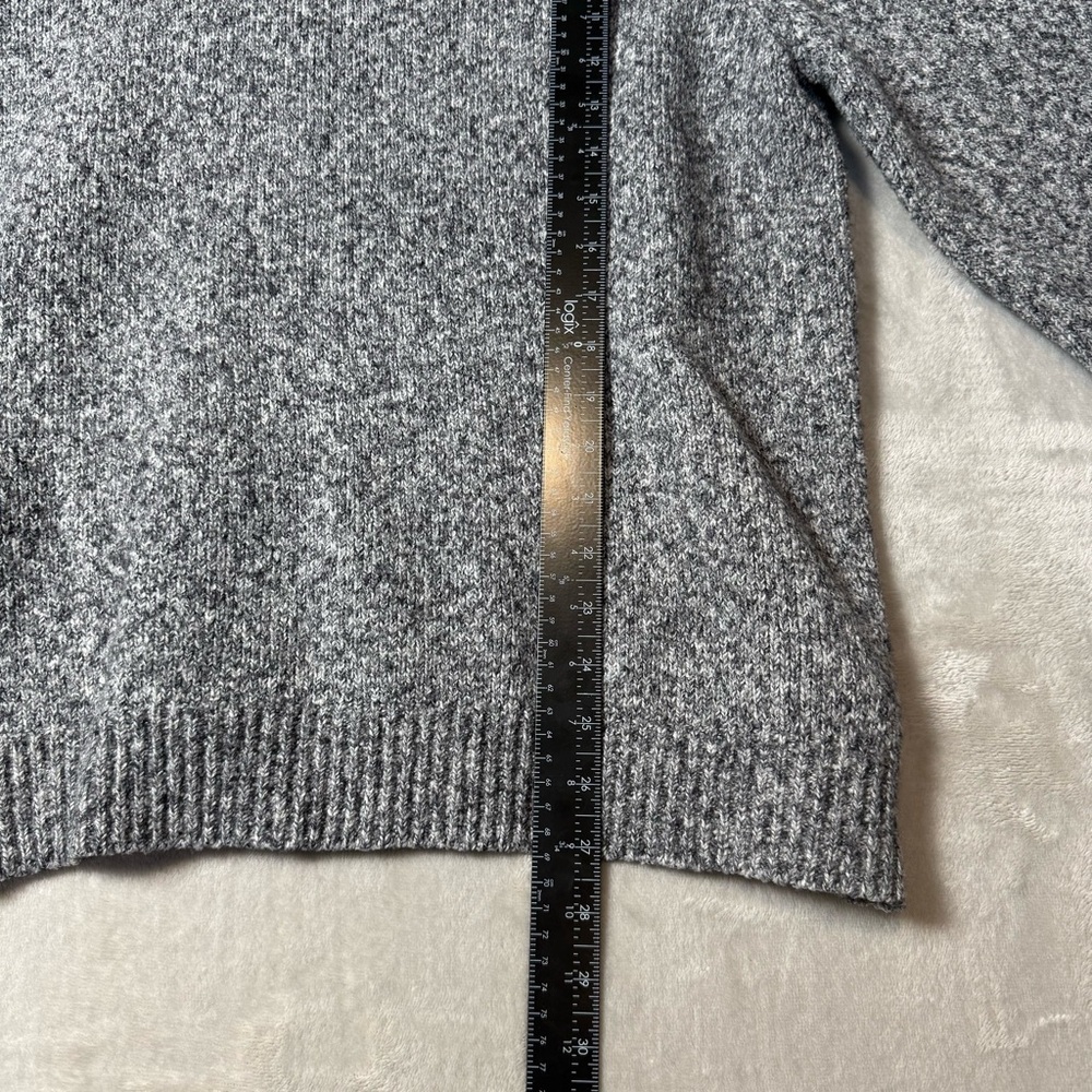 Forever 21 Men’s Gray Marled Turtleneck Sweater | Size XL | Cozy Knit - Picture 6 of 8